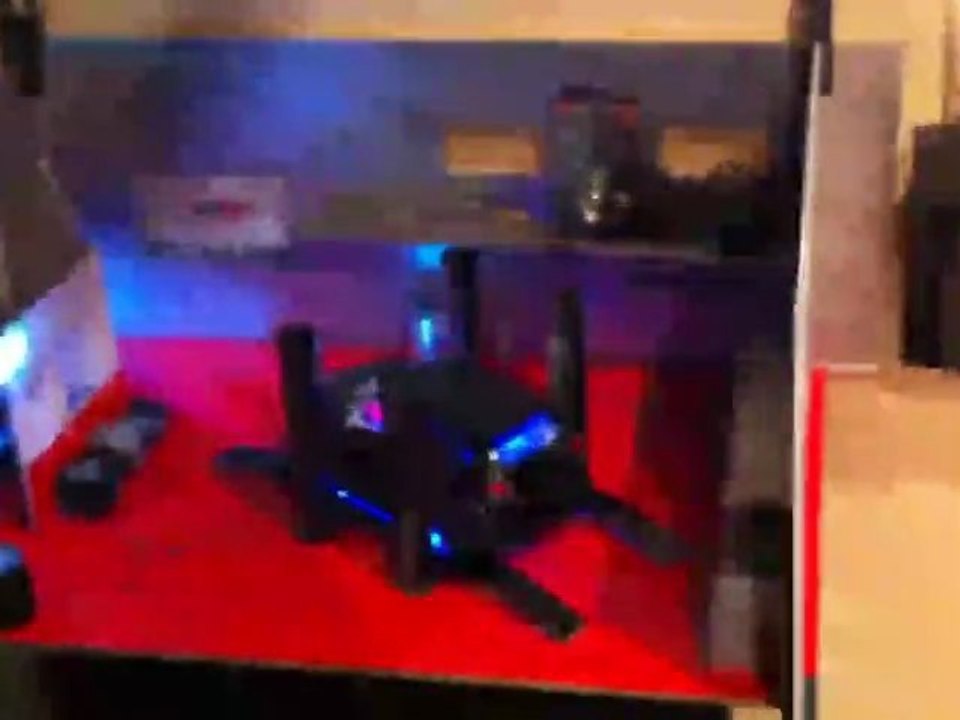 ds3 tuning miniature 1/18. garage neon led sono sub