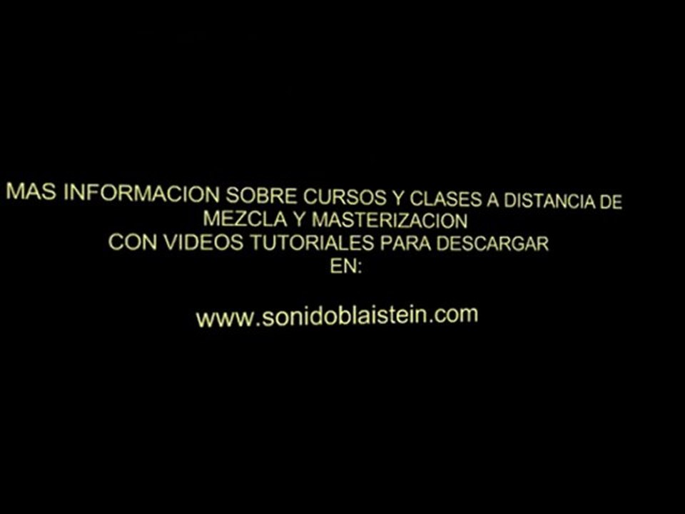 CLASES Y CURSOS DE SONIDO