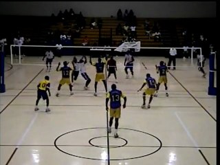 Spike to the face Antillas vs Barbados