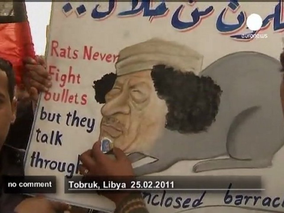 La Libye qui fête, la Libye qui manifeste - no comment