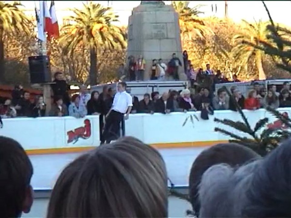 Inauguration par ALAIN CALMAT PATINOIRE à BASTIA le 2 déc 01