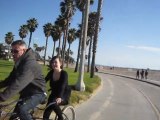Tandem sur Venice Beach, Santa Monica