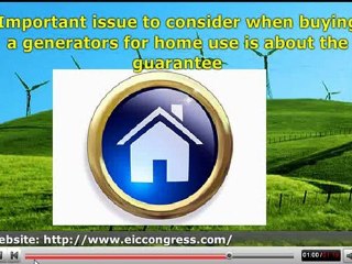 How to get generators for home use?