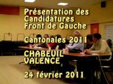 Cantonales Drôme : Présentation  Valence Chabeuil