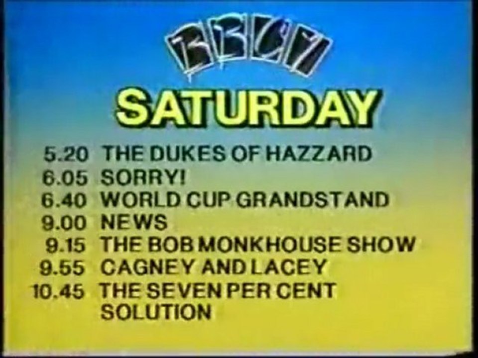 BBC1 Continuity, Friday 20th June 1986