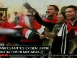 Egipcios manifiestan en plaza central de El Cairo en demanda
