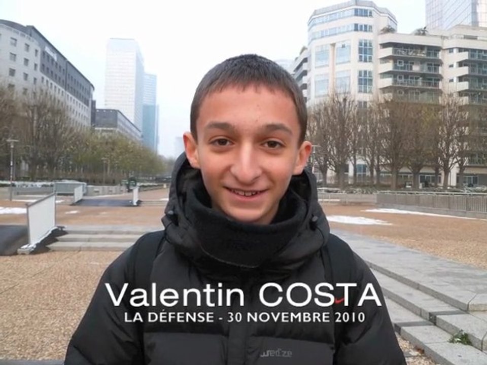 La Défense - Valentin COSTA 3E - Nov. 2010