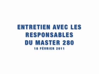 Entretien avec les responsables du Master 280 @ Dauphine