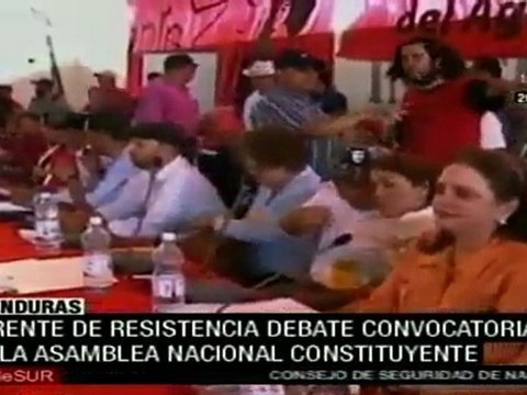 Resistencia hondureña realiza primera asamblea nacional