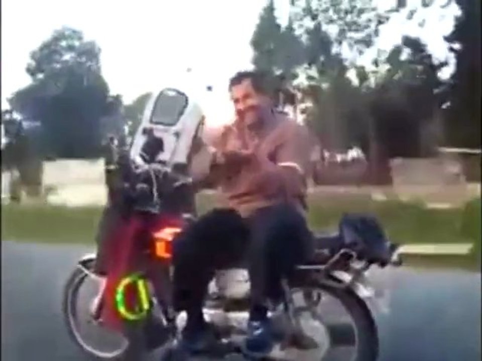 Sideways Bike Riding