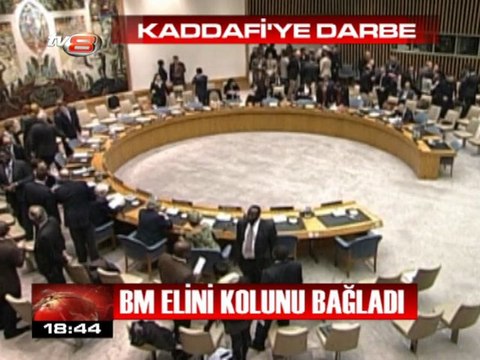 BM Kaddafinin Elini Kolunu Bağladı