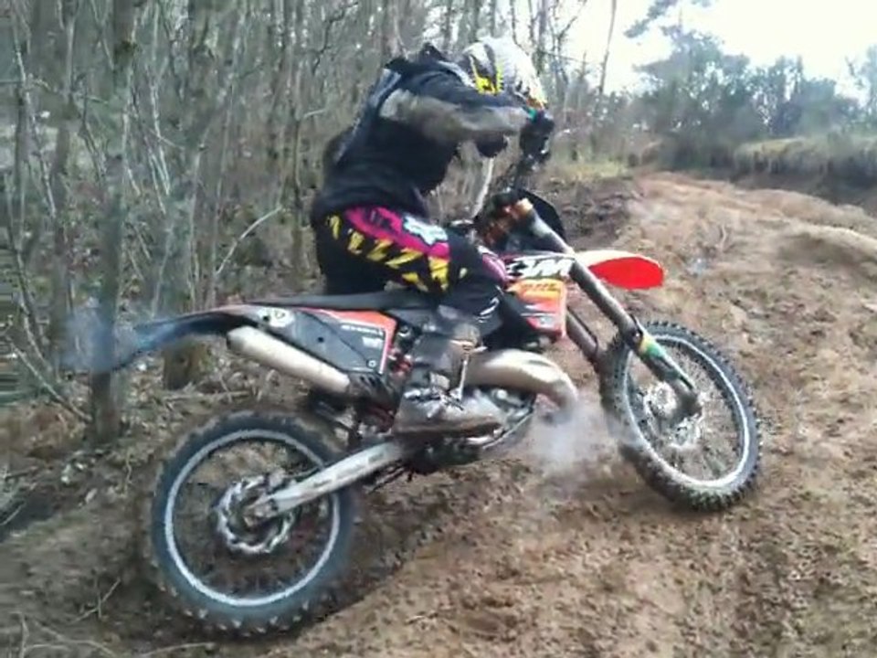 Enduro Ktm 125 exc 2008 côte