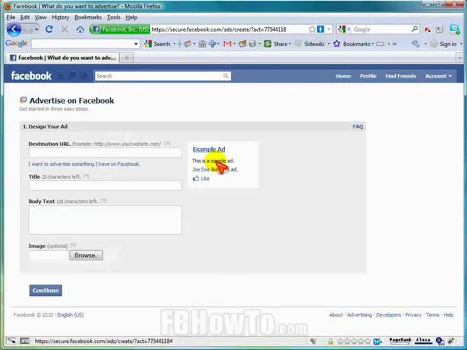 Creating a Facebook Ad | How to use Facebook