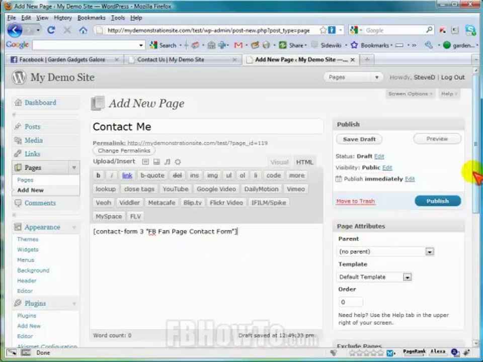 Facebook Form with Captcha | How to use Facebook