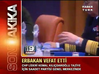 Necmettin Erbakan Vefat Etti...