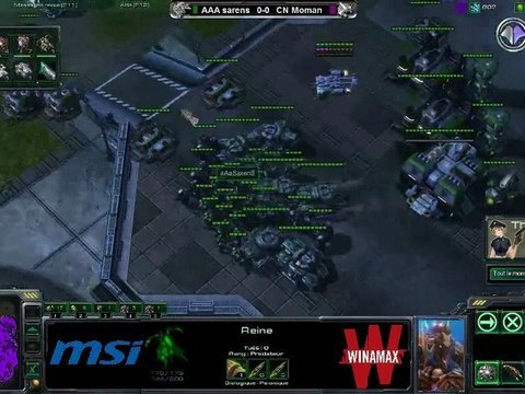 Match SC2 : Sarens (T) vs MoMaN (Z) (match 1)
