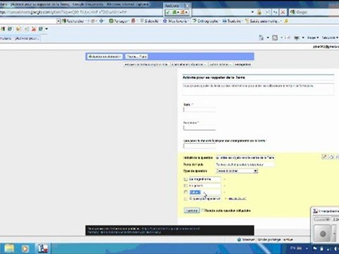 Formulaire Google docs