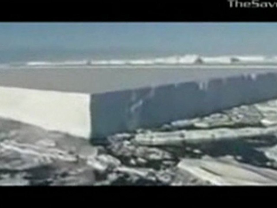 Des glaciers parfaitement coupés en carrés.