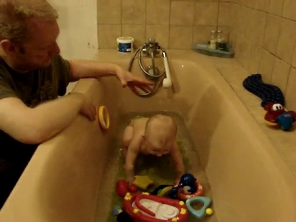 dans le bain