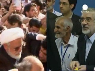 Iranian opposition leaders Mousavi and Karroubi...