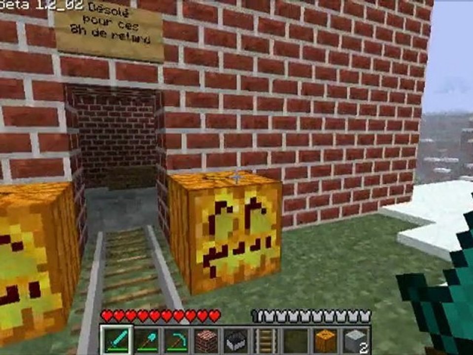 Minecraft tain des bisounours avec bouster