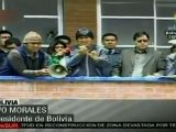 Presidente Morales visita zonas afectadas, garantizó seguri