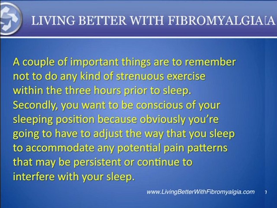 Tips for a Better Sleep with Fibromyalgia