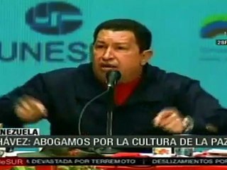 Hugo Chávez: abogamos por la cultura de la paz