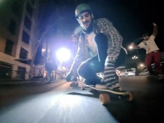 Skate : Winter Night Longboard in Madrid