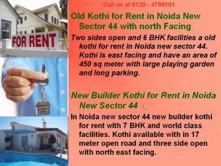 Duplex kothi for Sale Call 0120 47501in noida New sec 44