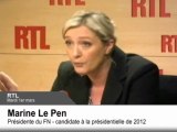 Révoltes arabes : Marine Le Pen veut repousser les migrants