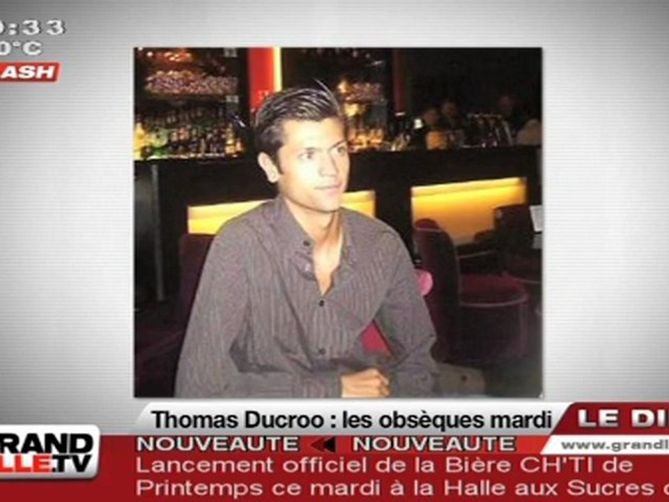 Thomas Ducroo : les obsèques mardi