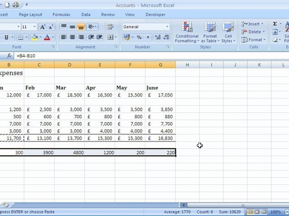 Microsoft Excel Format Painter Feature