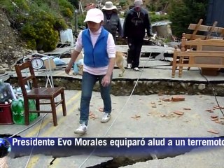 Unos 5.000 evacuados por derrumbe de cerro en La Paz