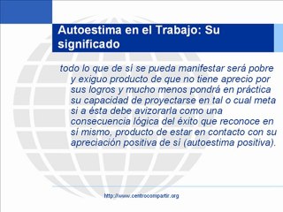 Terapia Psicológica-Autoestima en el Trabajo