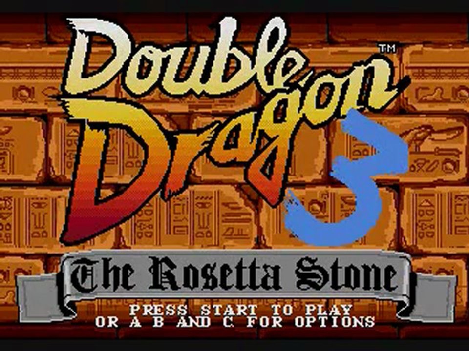 Double Dragon 3 The Rosetta Stone Egypt 2 theme