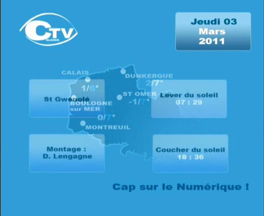 Calaisis TV  Météo jeudi 030311