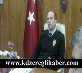 Ereğli İlçe Emniyet Müdürü Niyazi Koçak'ın basın toplantısı