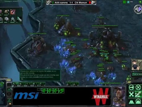 Match SC2 : Sarens (T) vs MoMaN (Z) (match 3)