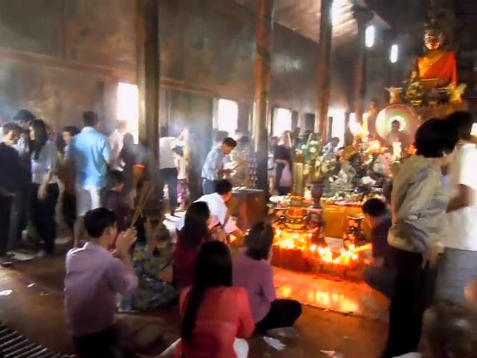Nouvel An chinois au Wat Phnom, Phnom Penh, Cambodge.
