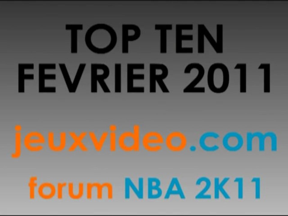Top Ten février 2011 jeuxidéo.com
