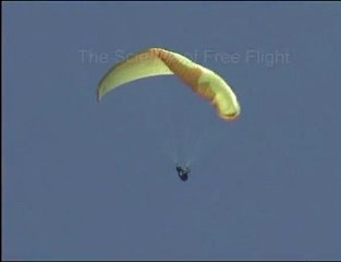 Paragliding collapse in the Science of Free Flight DVD