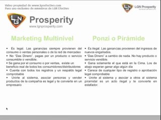 NEGOCIO MULTINIVEL SERIO vs PIRAMIDE FRAUDE PONZI