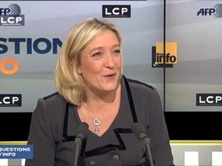 Marine Le Pen sur 'écoute' du balayeur de l'Elysée