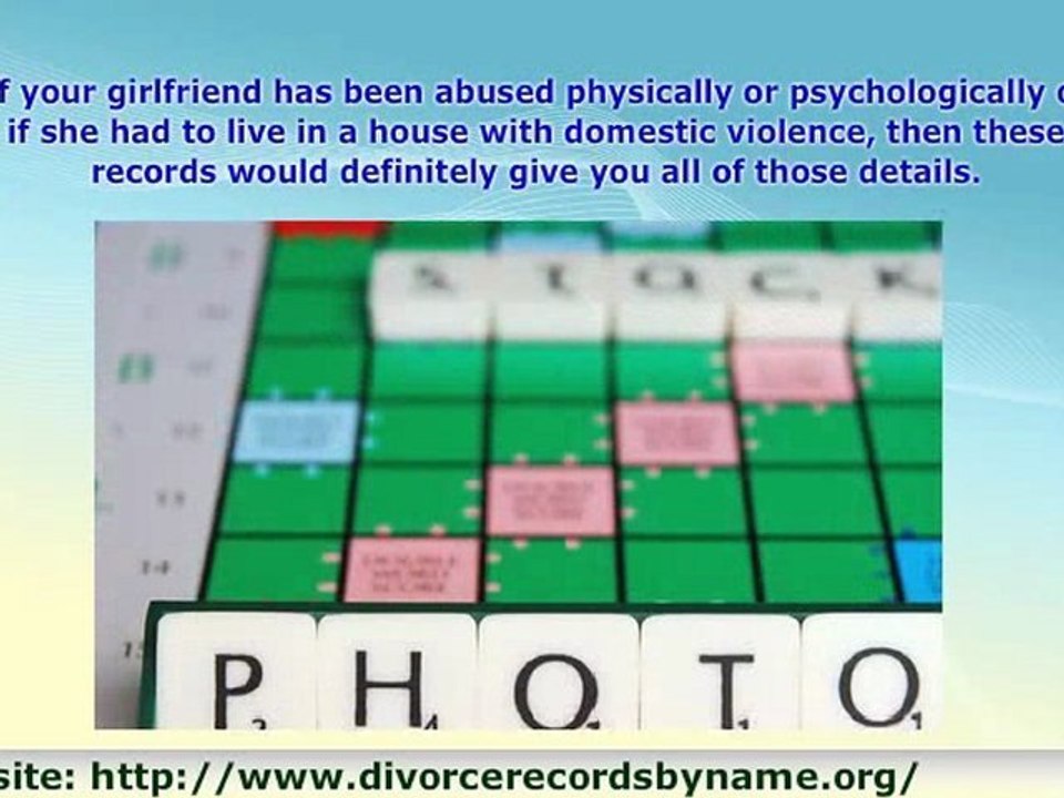 Divorce Records Lets You Find Out Why Your Current Girlfrien
