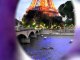 Eau de Paris vue à travers une goutte - d'eau!