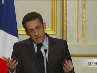 Conférence de presse de N. Sarkozy et de Jacob Zuma