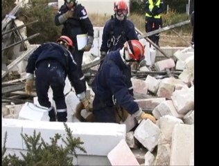 Exercice de la sécurité civile à Pirou