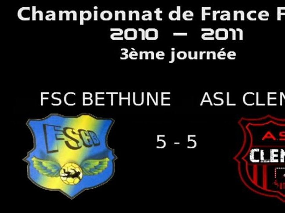 Béthune - Clénay Championnat de France Futsal 2010-2011