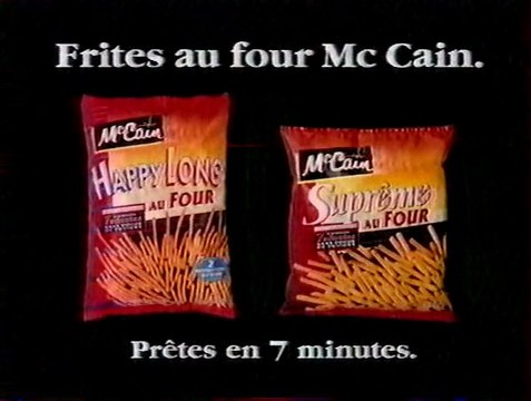 Publicité Frites Mc Cain 1994